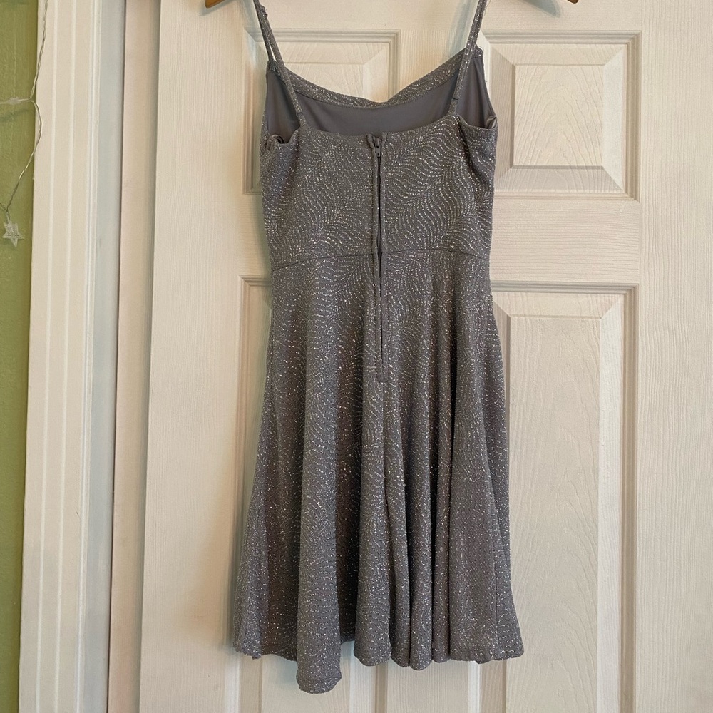 silver shimmer glitter dress!